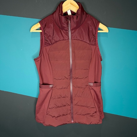 Lululemon Athletica Dark Red Puffer Vest - Picture 4 of 11